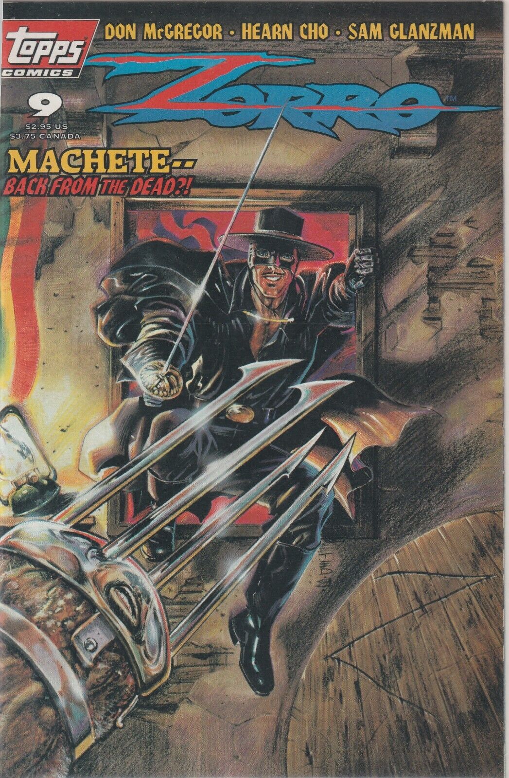 Zorro # 9 Topps Comics 1994