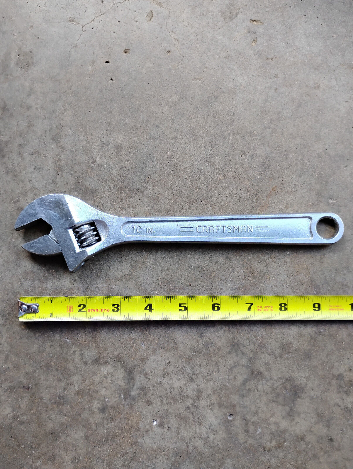 Vintage Craftsman 10” Adjustable Wrench 250mm  9-44604  USA