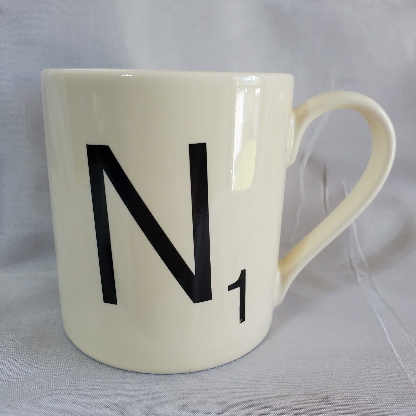 2013 Scrabble Letter N1 Coffee Cup / Mug By Wild & Wolf