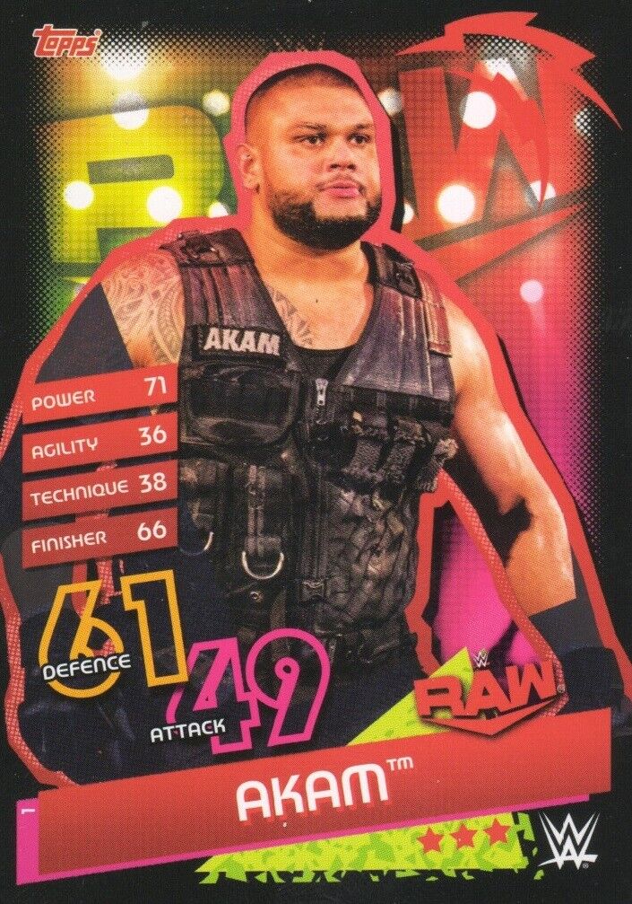 2020 Topps WWE SLAM ATTAX RELOADED - RAW, SMACKDOWN & NXT cards #1 - #162