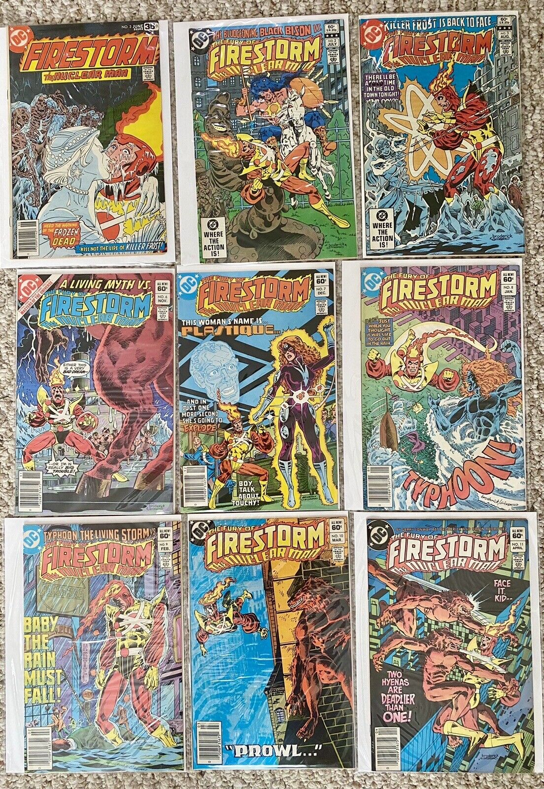 Lot Of 34 Fury Of Firestorm Nuclear Man  DC Comics Bronze Age