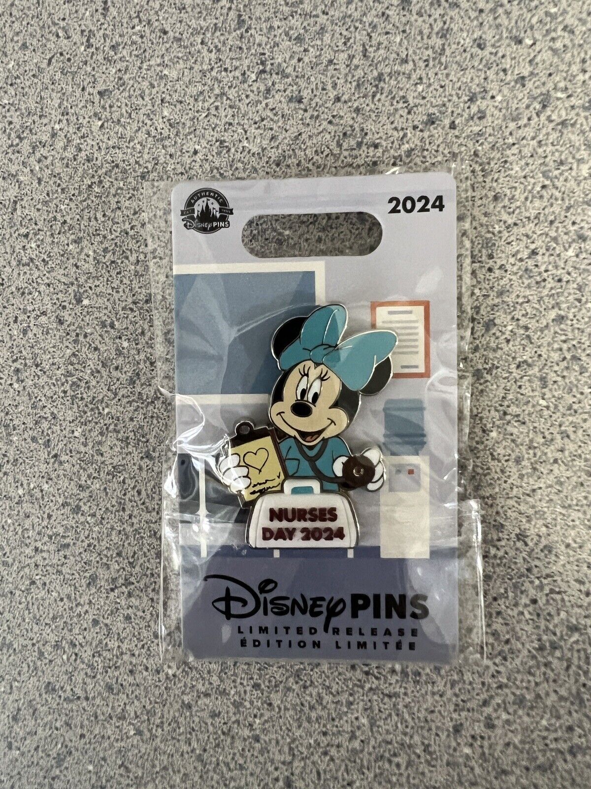 Disney Pin Disneyland Nurses Day 2024 Minnie Mouse Limited Release