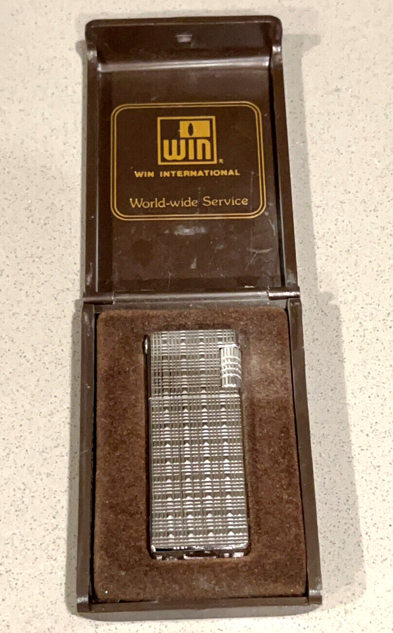 Cigarette Lighter: Win International; 1000 Series With Original Box