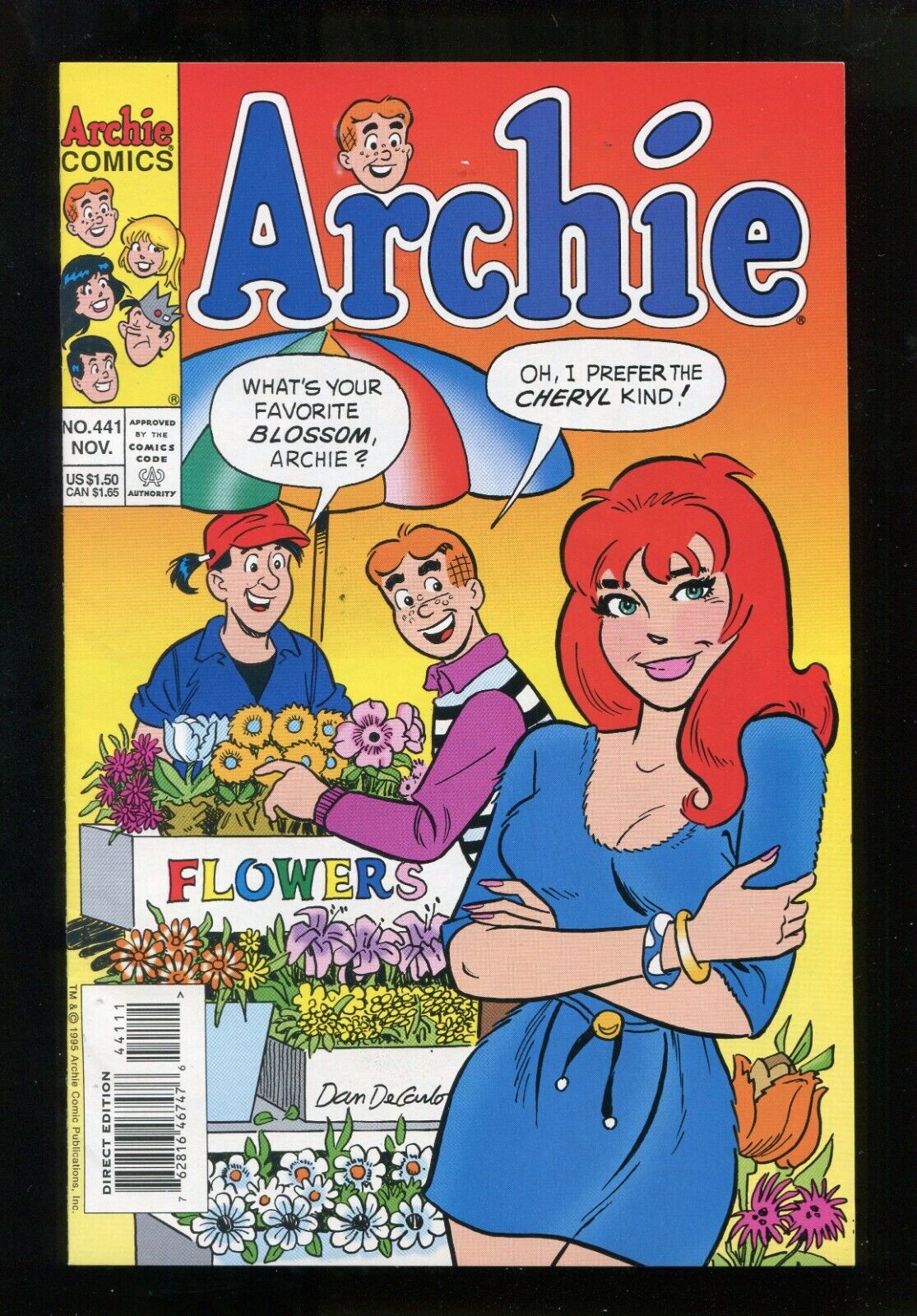 ARCHIE #441 - HOT CHERYL BLOSSOM COVER / ARCHIE & REGGIE - HIGH GRADE - 1995