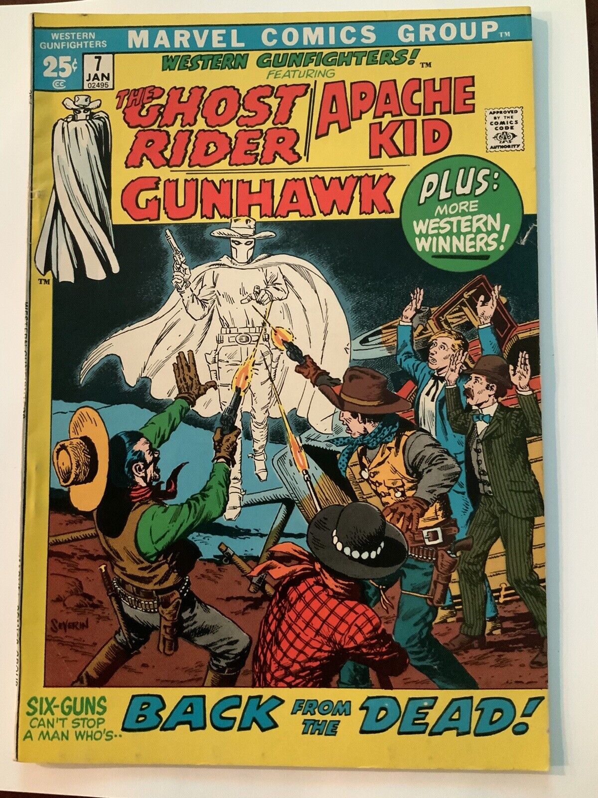 WESTERN GUNFIGHTERS #7 (FN/VF) 1972 GHOST RIDER APACHE KID GUNHAWK
