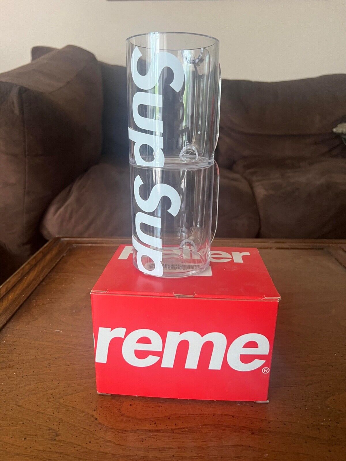 SS20 Supreme Heller Mugs (Set of 2) Clear Brand New