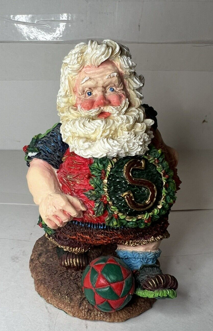 Vintage Crinkle Claus Santa Soccer 1996 Christmas Figure Possible Dreams 659509