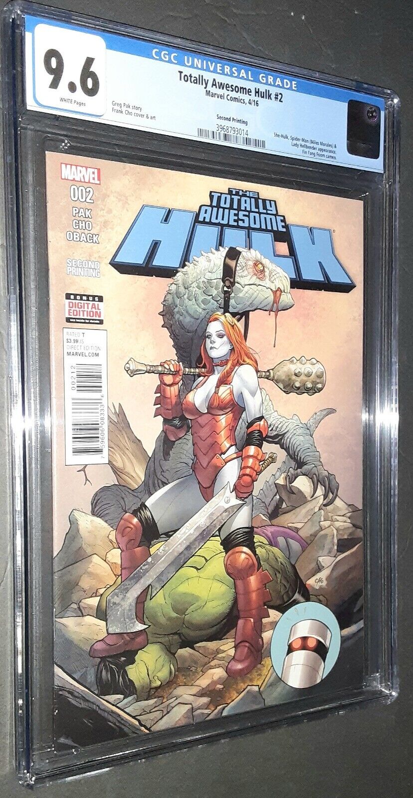 Totally Awesome Hulk #2 CGC 9.6 [1ST COVER APP LADY HELLBENDER] Marvel 2nd Print