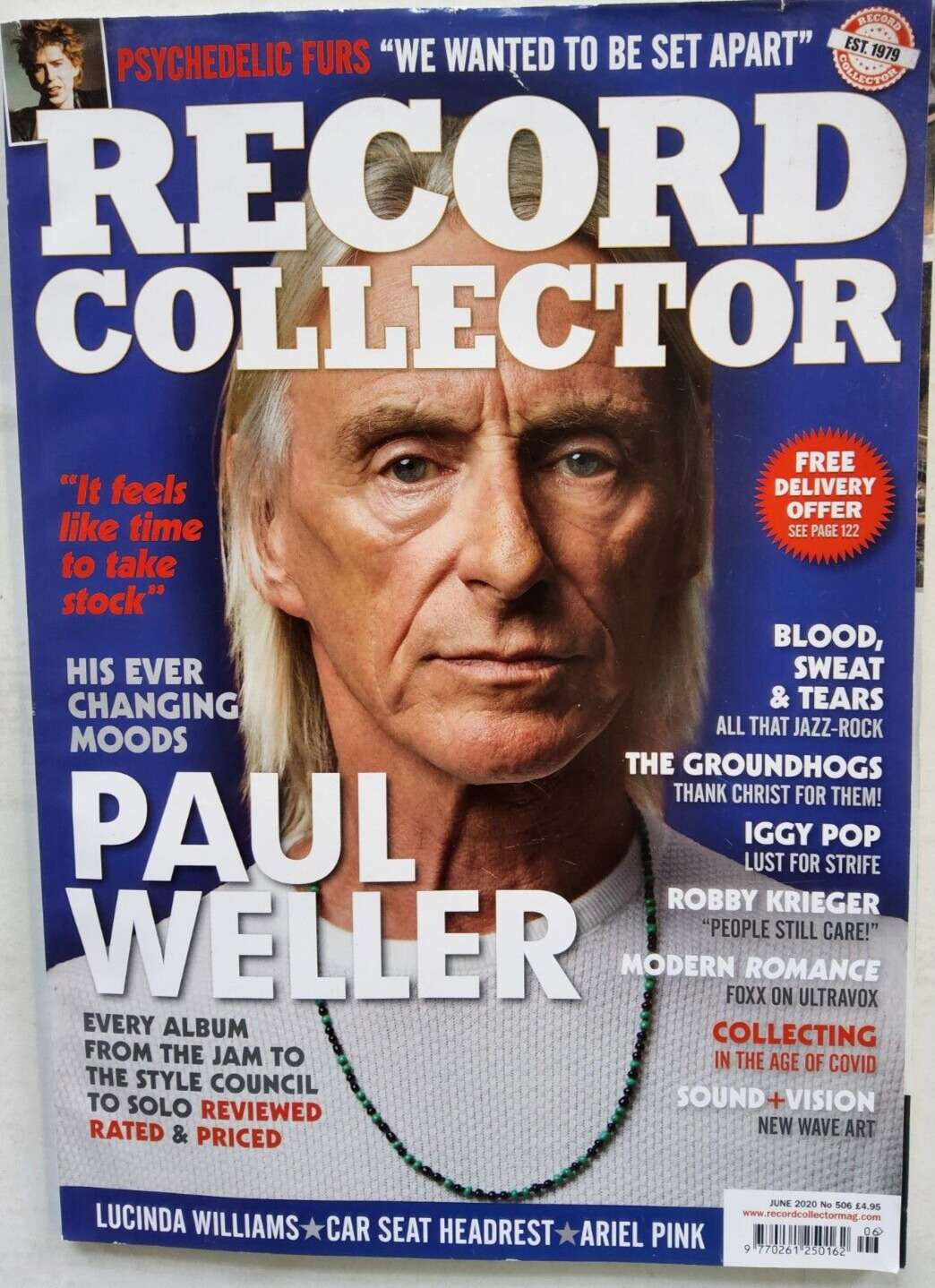 Record Collector Magazine June 2020 monthly issue number 506 Paul Weller