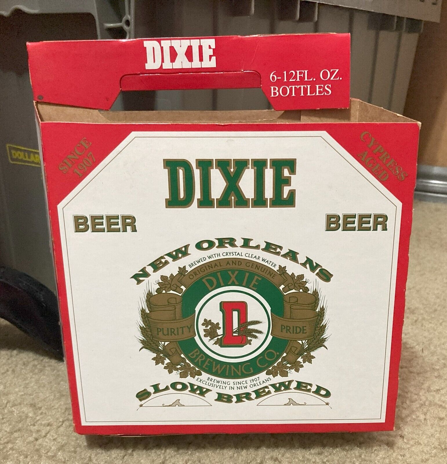 Dixie Beer~(6) Pack -12 oz. Bottle Holder