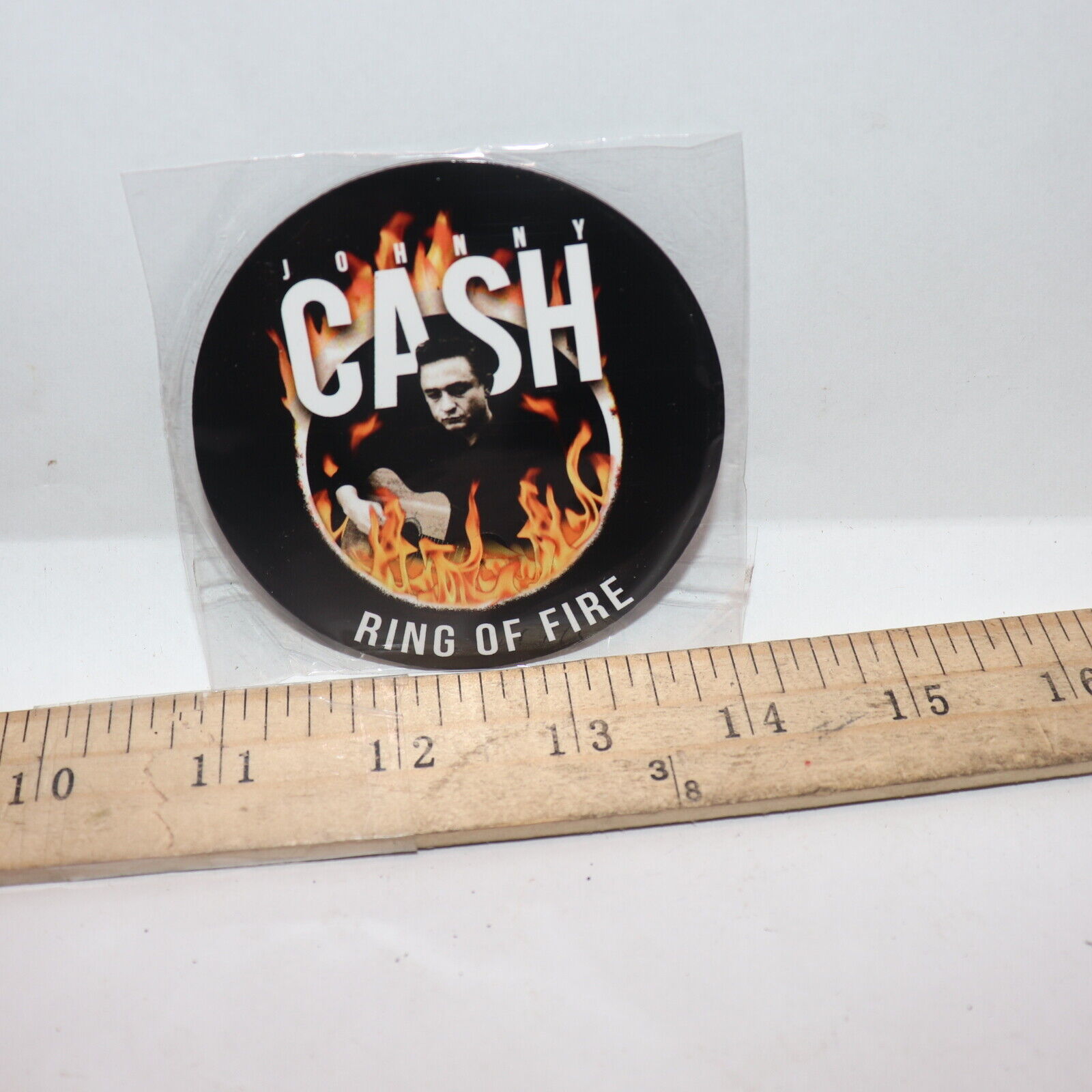 Johnny Cash Ring of Fire Magnet 3\