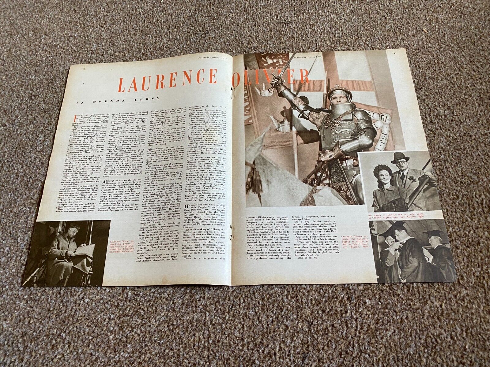 PCTBK14 ARTICLE & PICTURE. LAURENCE OLIVIER