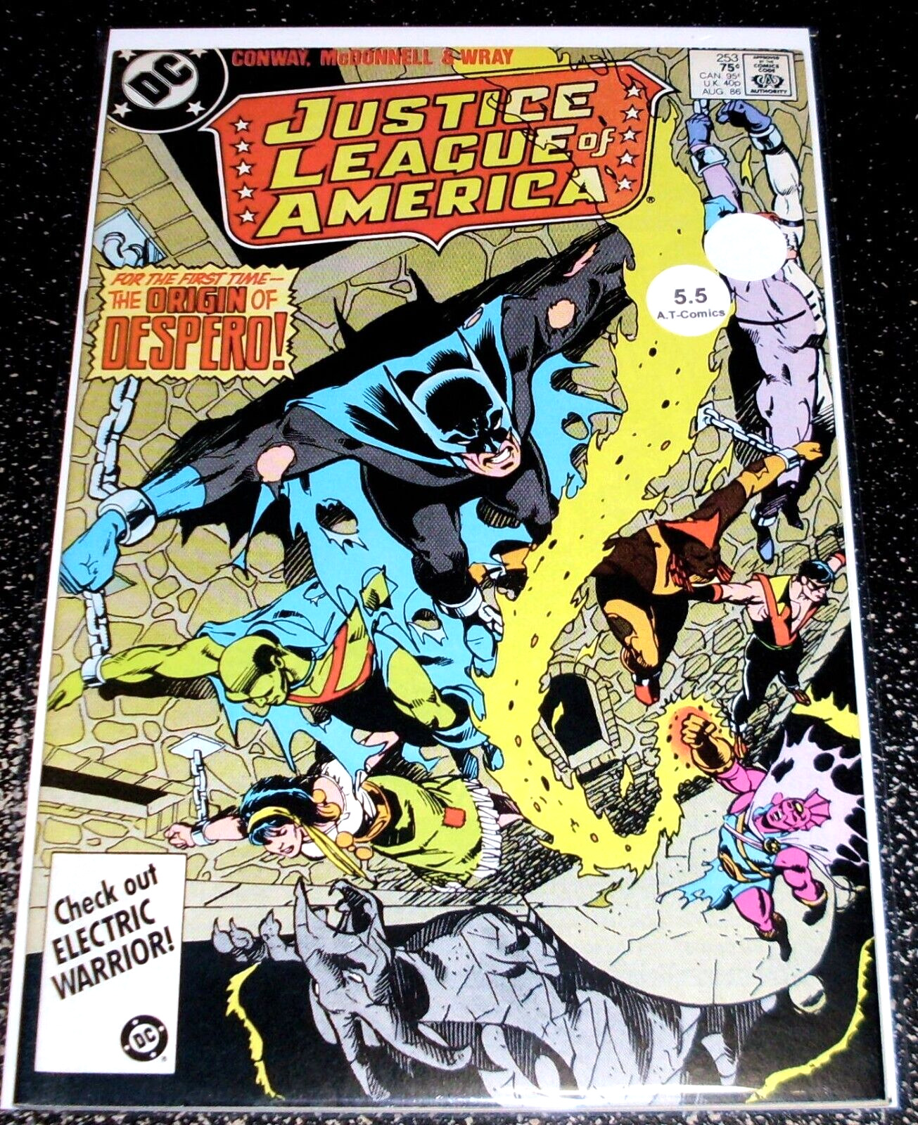 Justice League of America 253 (5.5) 1st Print 1986 DC Comics- Flat Rate Shipping