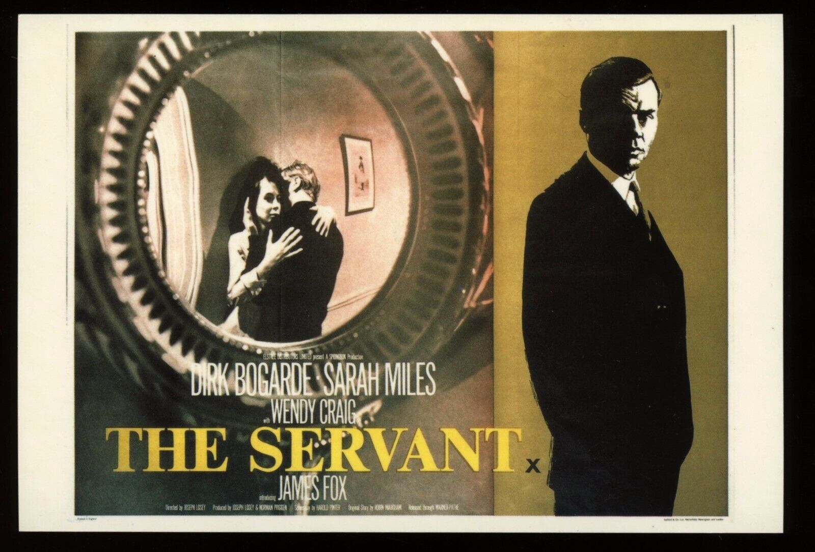 The Servant Movie Cinema Film Poster Art Postcard