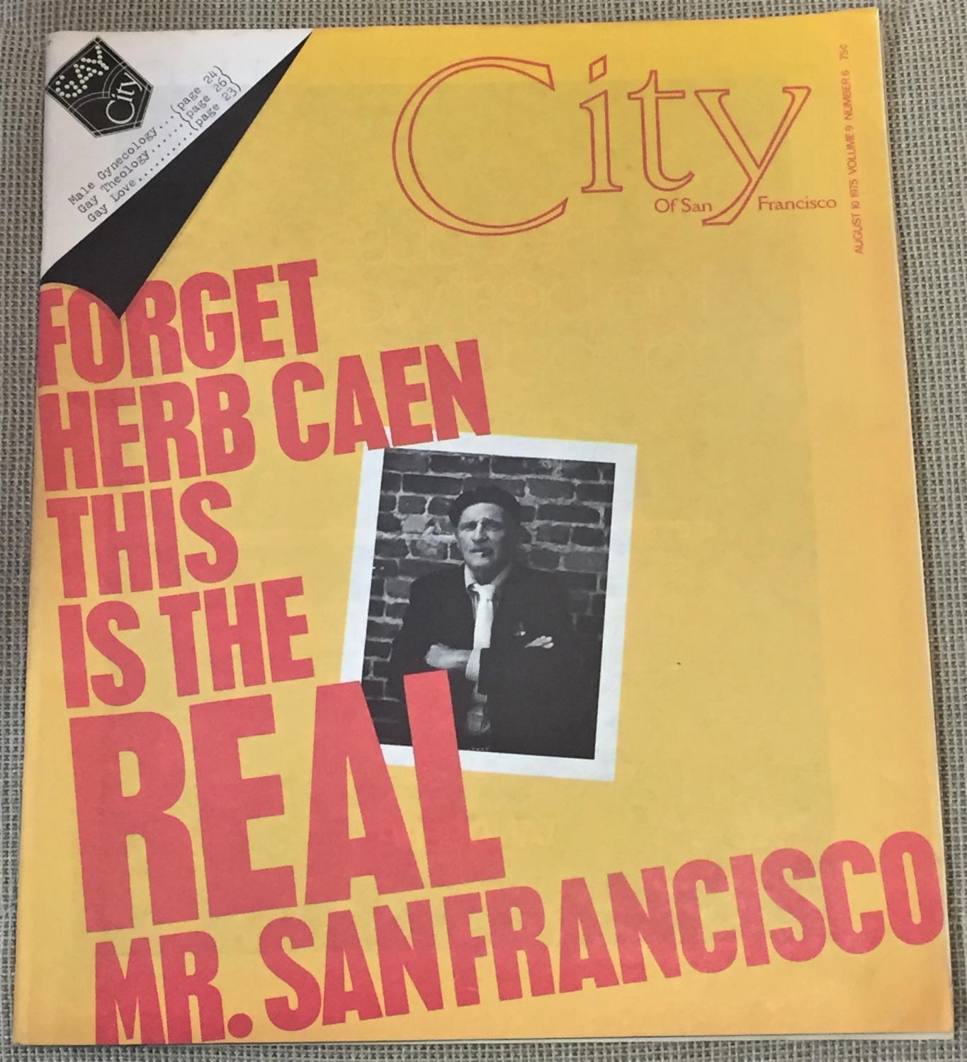 Francis Ford Coppola, publisher / CITY OF SAN FRANCISCO AUGUST 10 1975