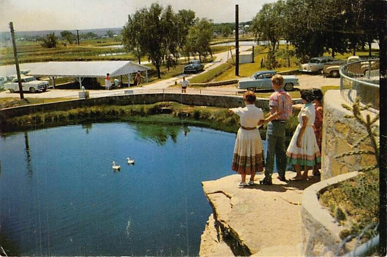 Postcard NM: Blue Hole Spring, Santa Rosa, New Mexico, 1960\'s, Unposted