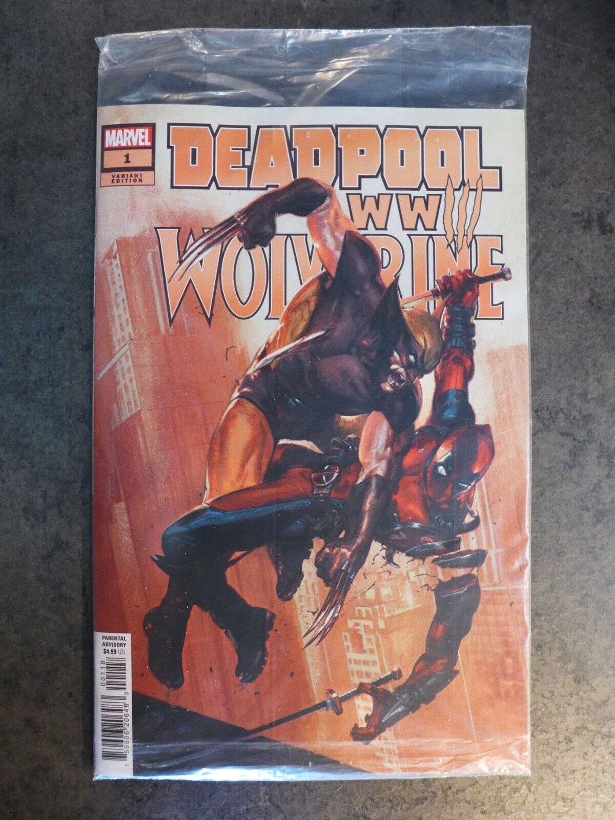 DEADPOOL WOLVERINE WWIII #1 - DELL\'OTTO POLYBAGGED SURPRISE VARIANT