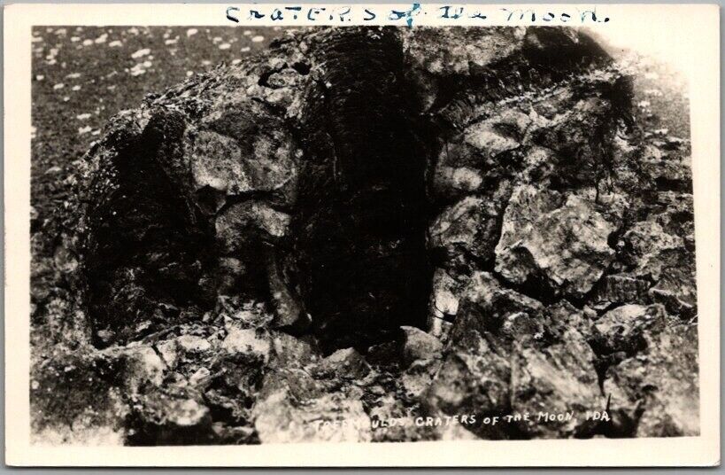 Vintage CRATERS OF THE MOON, Idaho RPPC Real Photo Postcard \
