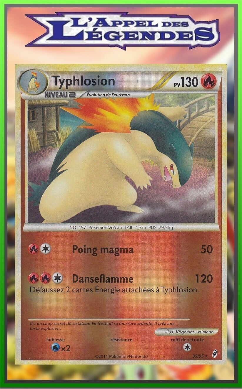 Reverse Typhlosion - HS05:L\'Call of Legends - 35/95 - French Pokemon Card