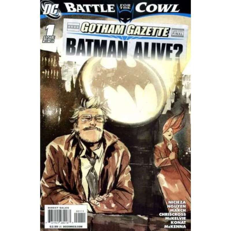 Gotham Gazette: Batman Alive? #1 in Near Mint condition. DC comics [k&