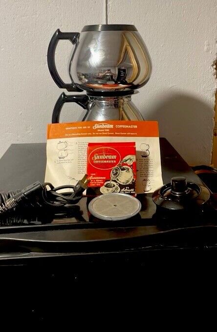Vintage Sunbeam Chrome 1950s CoffeeMaster  Model C30C **NO BOX**