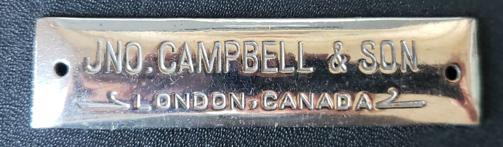 Antique JNO. CAMPBELL & SON. London, Ontario Carriage Buggy Tag