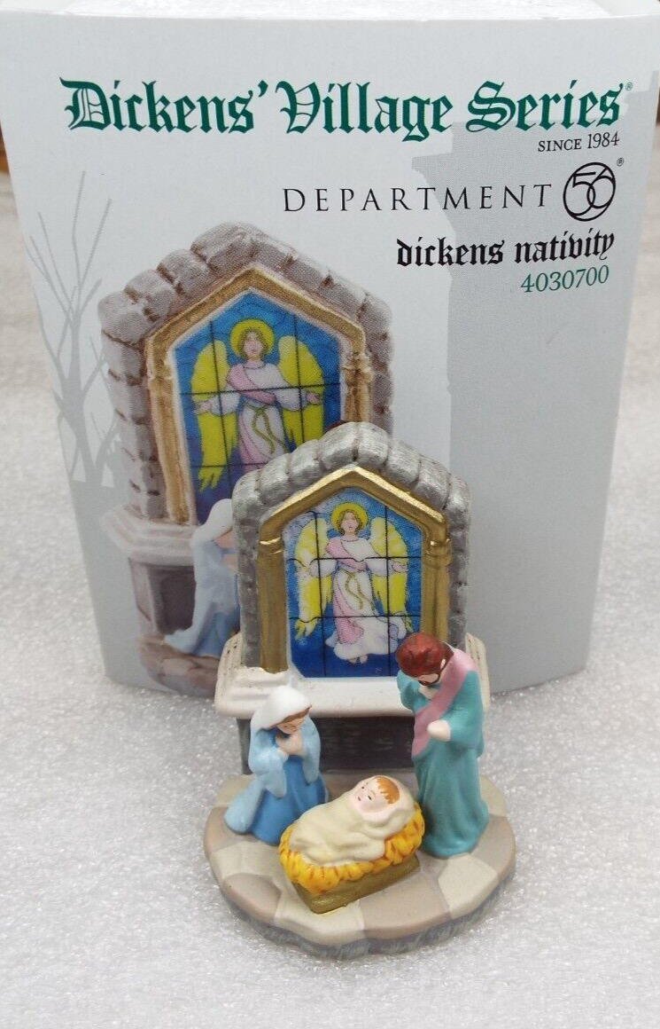 Dickens Nativity Department 56 Dickens Village 4030700 Christmas Accesory in Box