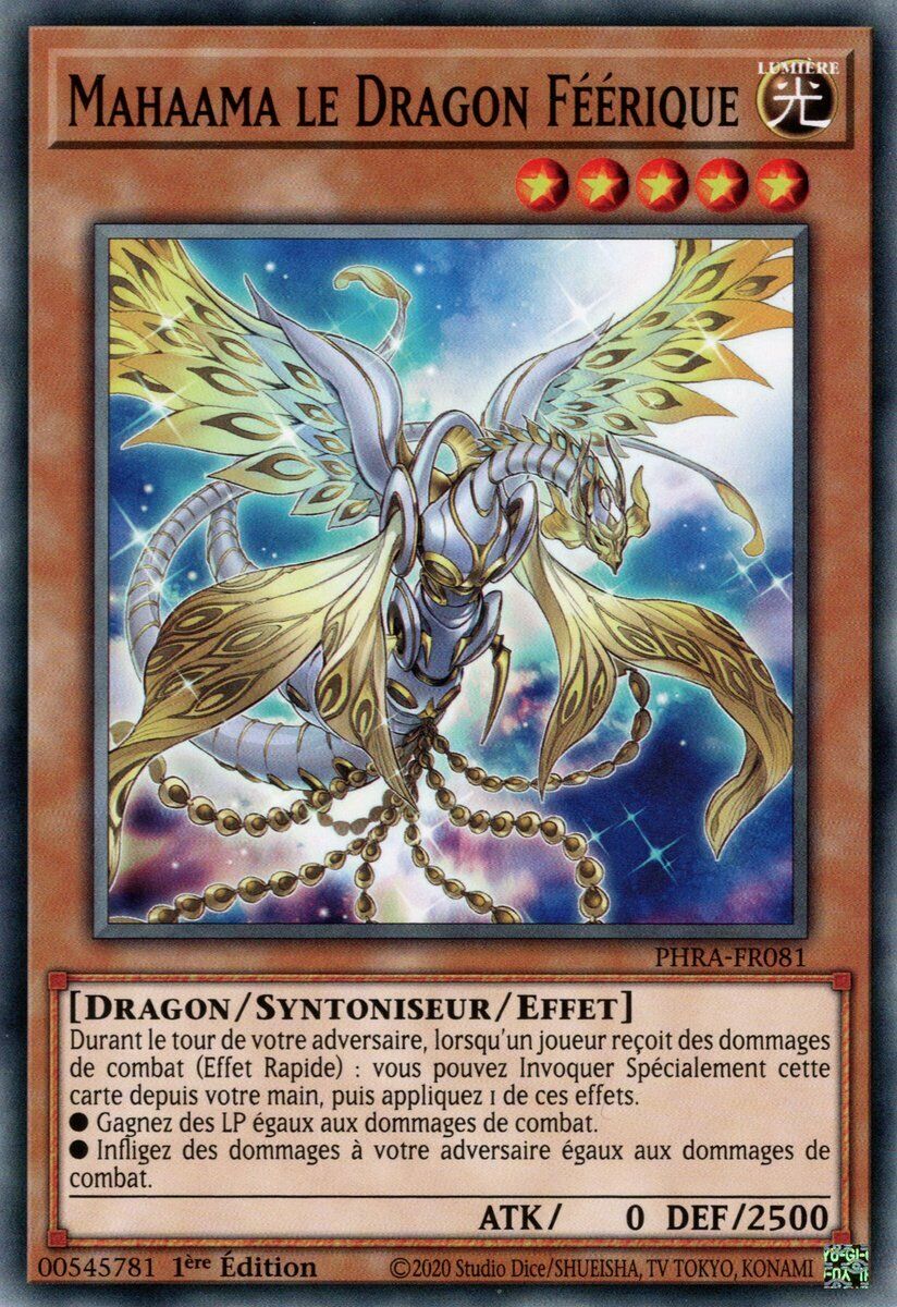 Yu Gi Oh Mahaama The Fairy Dragon PHRA-FR081 Common / VF