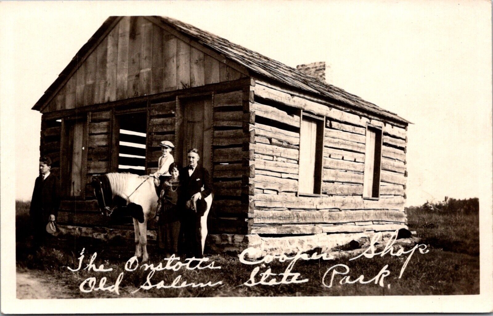 RPPC The Onstot's Cooper Shop Old Salem State Park Postcard Rare View