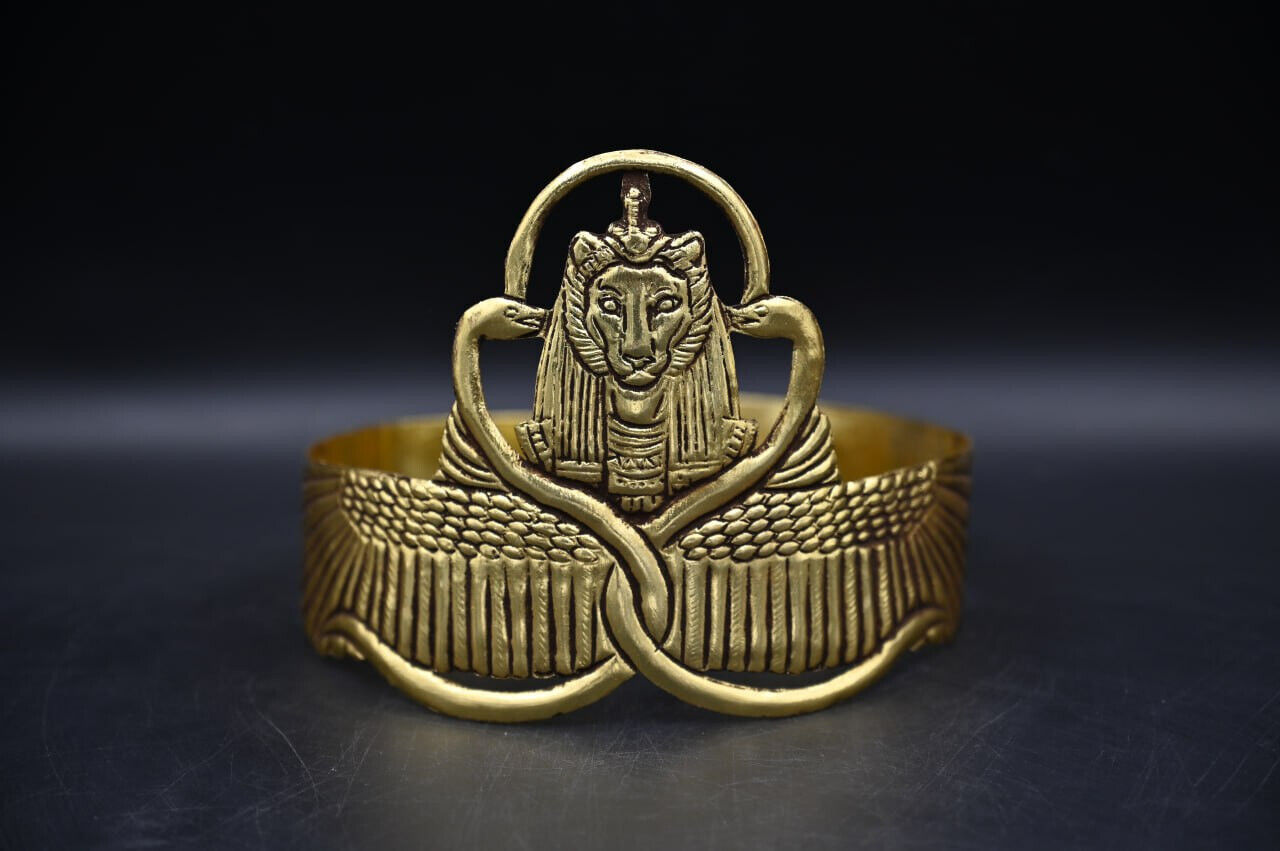 Crown for Sekhmet/Egyptian Godddess/Egyptian Antiques/Egyptian Handmade/BC