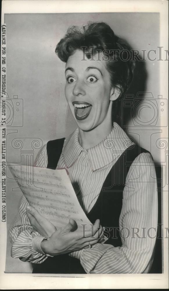 1957 Press Photo Comedienne Carol Burnett is still surprised - mjx66594