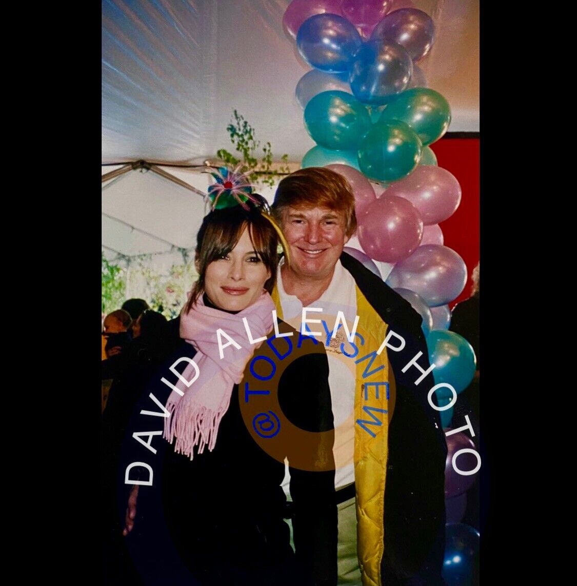 DONALD TRUMP & MELANIA - EARLY DATE - 16”X20” PHOTO SIGNED BY PHOTOG & NUMBERED
