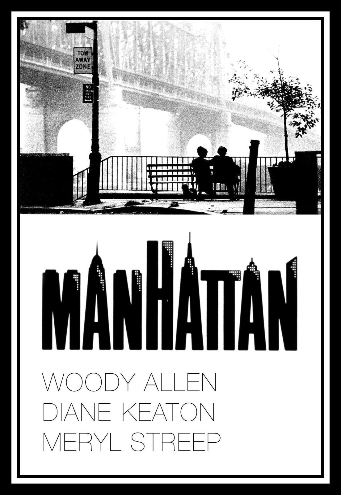 Manhattan Woody Allen Movies Poster Canvas Print Fridge Magnet 11x16 Large