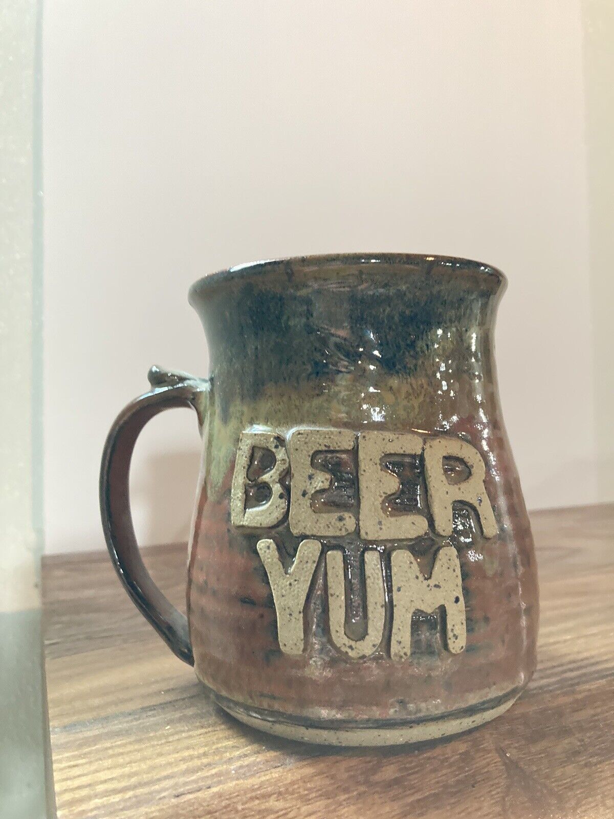 Ceramic Beer Yum Handmade Mug