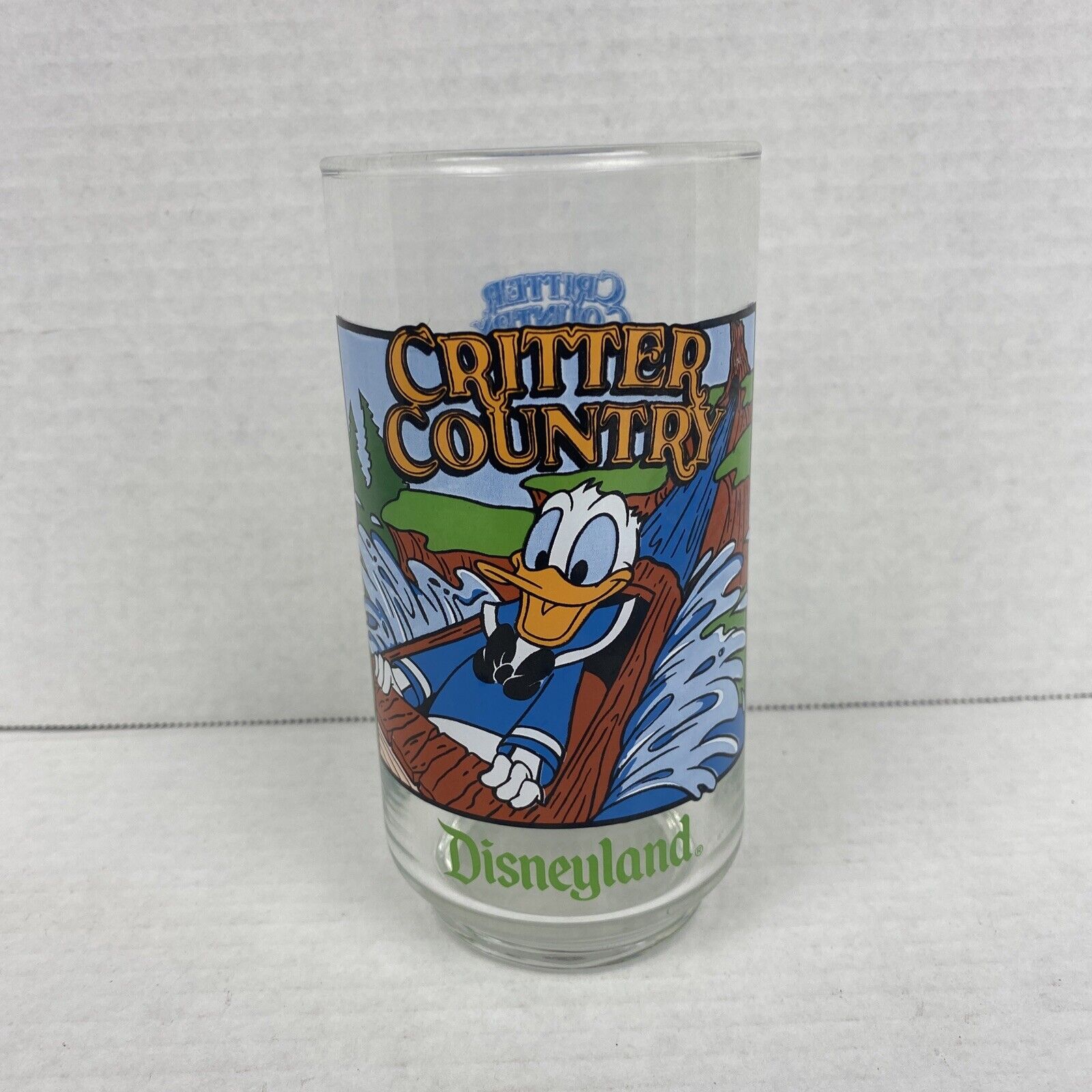 Critter Country Disneyland Glass 1989 McDonald’s Donald Duck Vtg Collectible