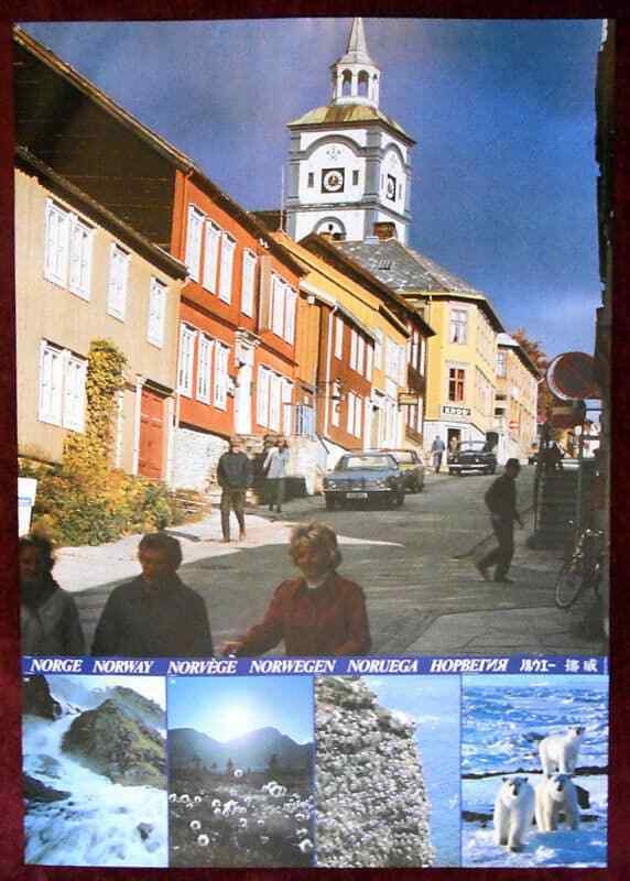 Original Poster Norway Scandinavia Church Snow Polar Bear River
