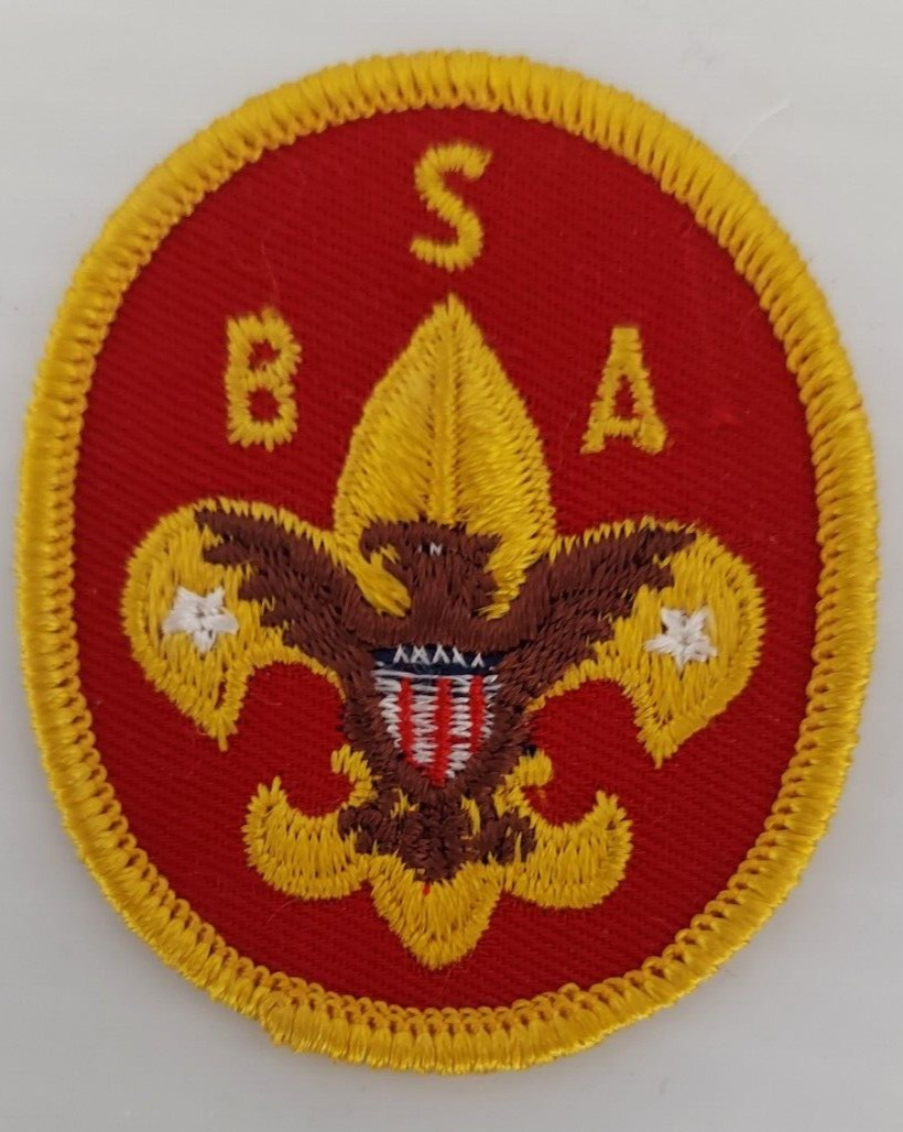 RARE with Original Hanging Tag Universal Oval Patch for BSA Red Jackets NEW
