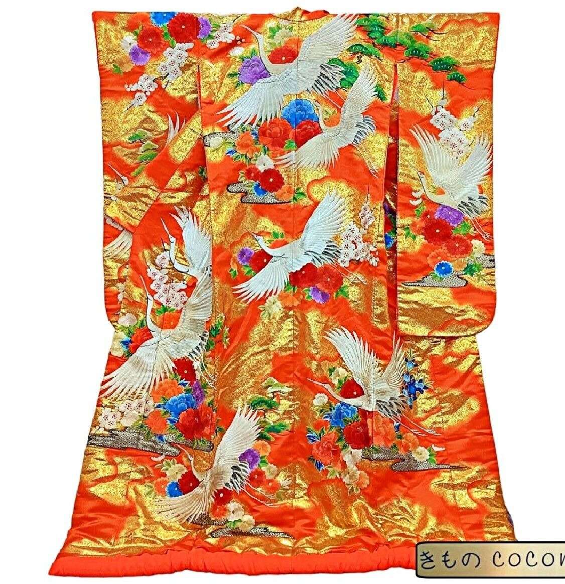 Japanese Kimono Uchikake Wedding Pure Silk  japan 983