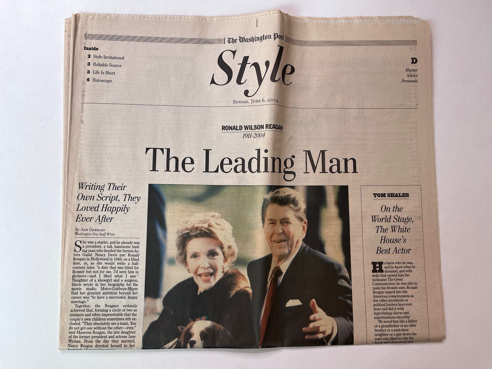 The Washington Post June 6 2004 Style The Leading Man Ronald Reagan