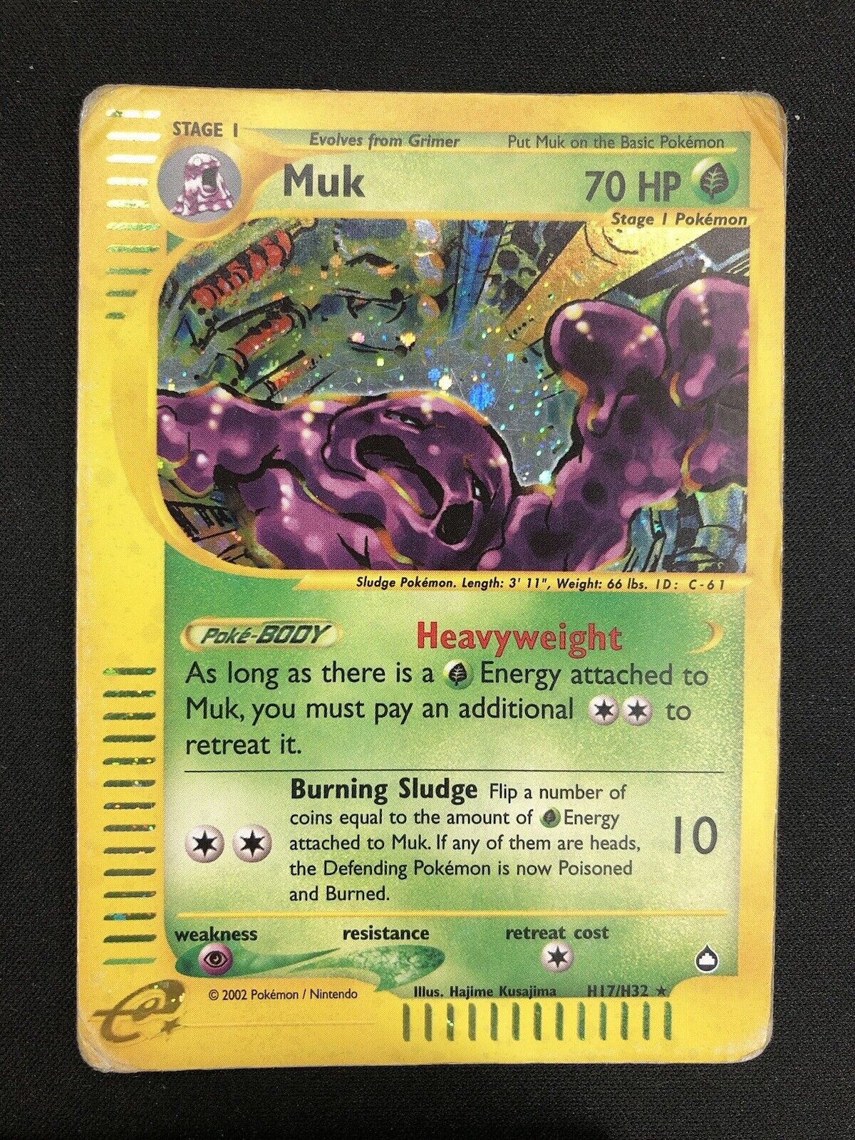 Pokemon Muk H17/H32 Aquapolis Rare Holo Unlimited Wizards ENG Vintage Cards