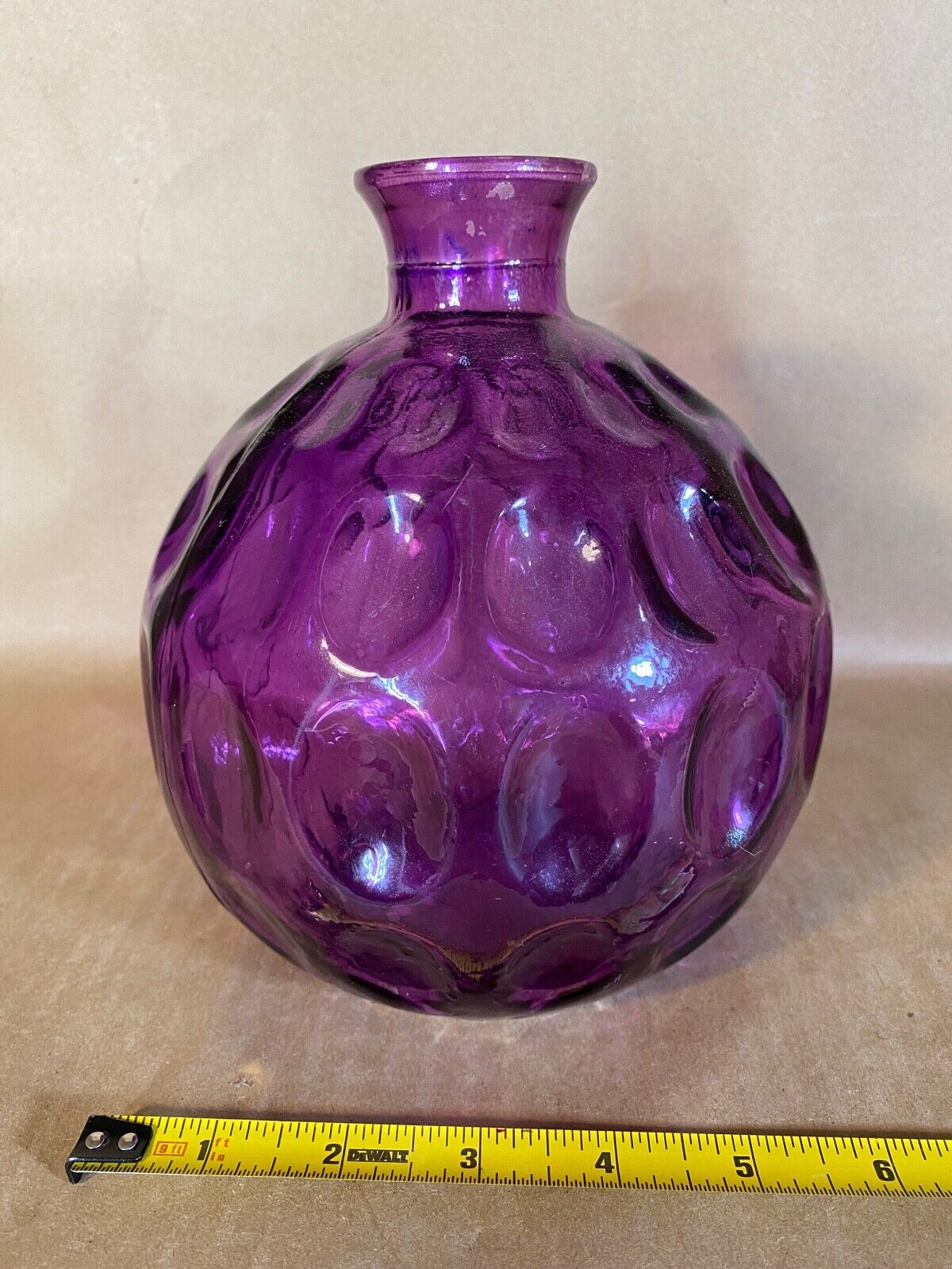 Vidrious San Miguel Amethyst Colored Glass Vase Inverted Thumb Print