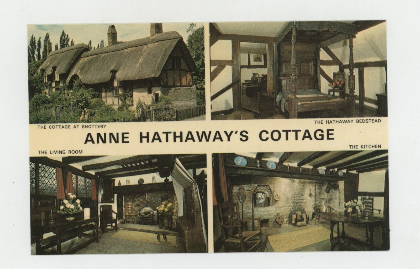 Vintage Postcard UNITED KINGDOM ANNE HATHAWAY\'S COTTAGE SHAKESPEARS WIFE