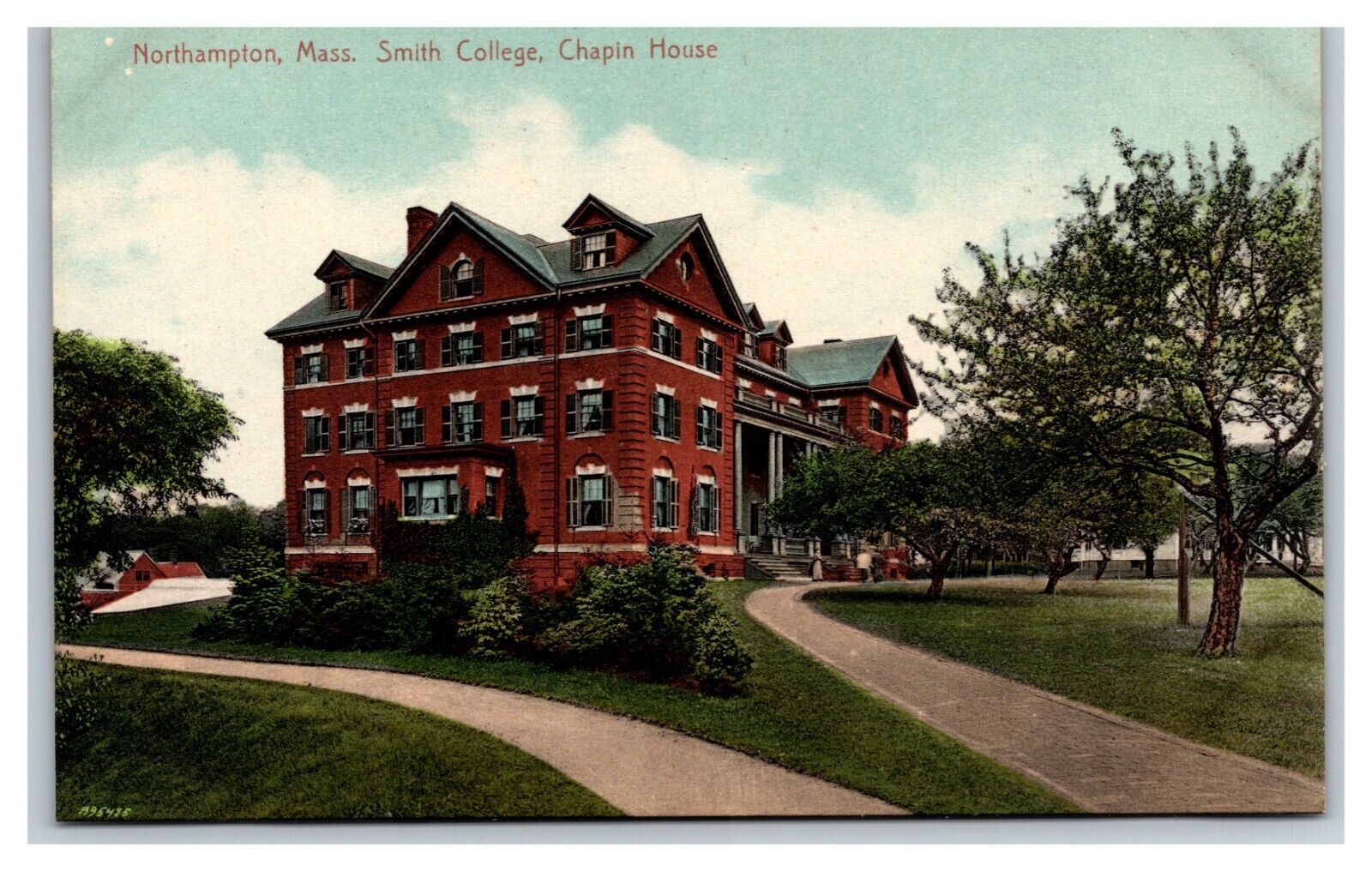 Smith College Chapin House Northampton MA Massachusetts UNP DB Postcard D19