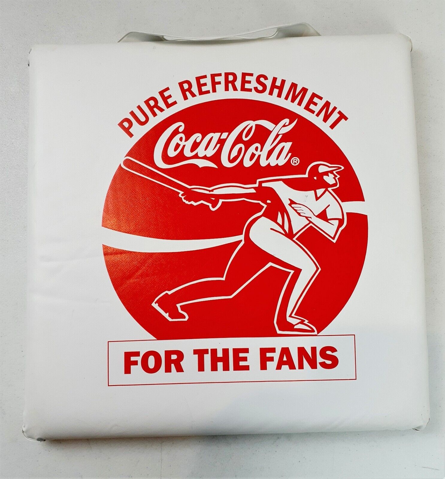 Coca Cola Vinyl Stadium Seat Cushion Pure Refreshment For Fans Baseball PAWSOX B
