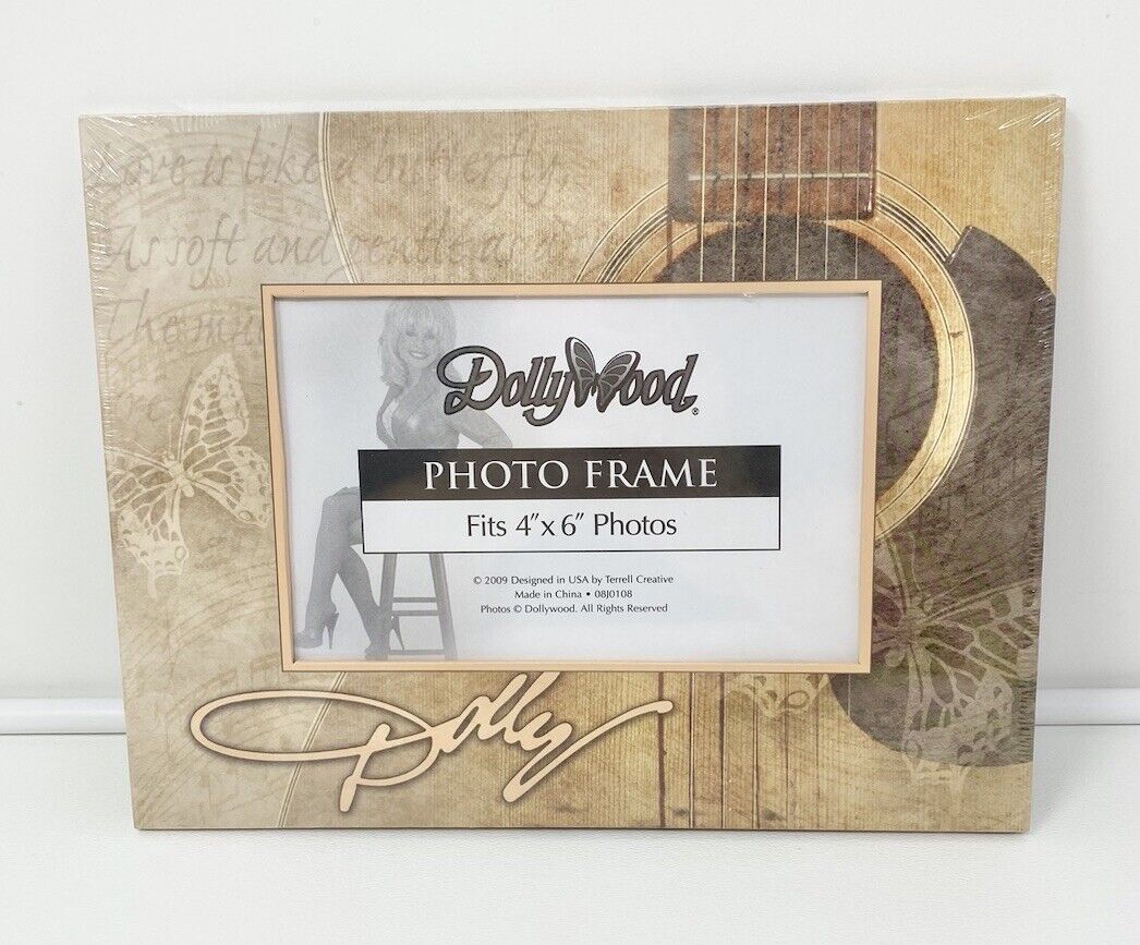 Rare 2009 DollyWood Pigeon Forge Tennessee Picture Frame Dolly Parton 4x6