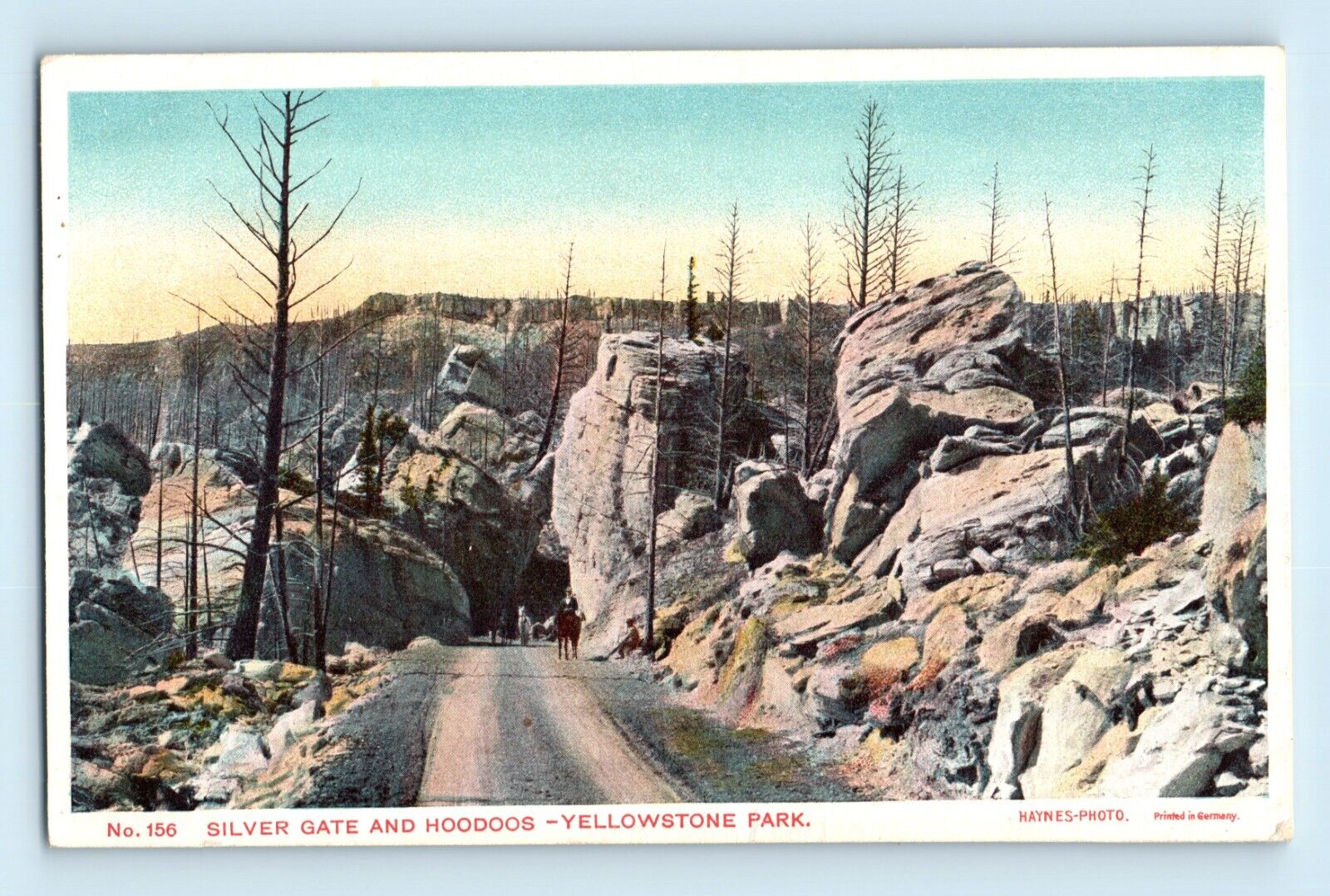 Yellowstone Park Haynes Photo 156 Silver Gate and Hoodoos Vintage Postcard B8