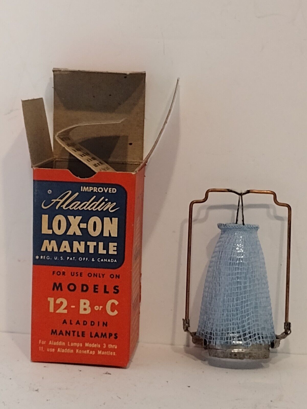 Vintage ALADDIN LOX-ON MANTLE for 12-B-C Models - Read Description - 