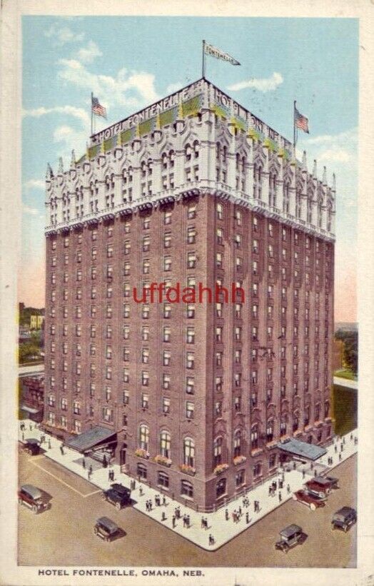 HOTEL FONTENELLE, OMAHA, NE 1923