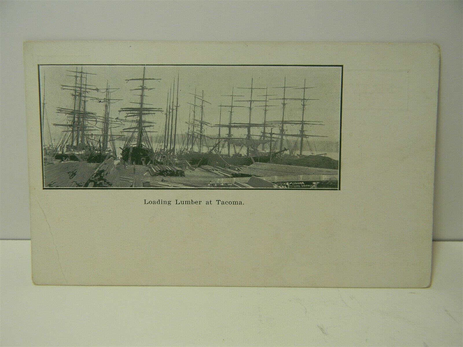 Vintage PMC Loading Lumber at Tacoma Wash. Private Mailing Card Postcard - P18