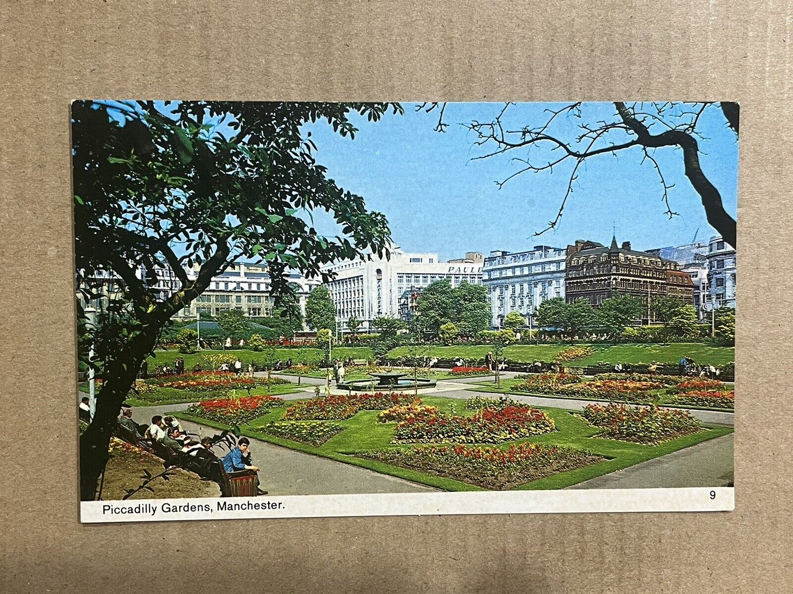 Postcard Piccadilly Gardens Manchester England United Kingdom UK
